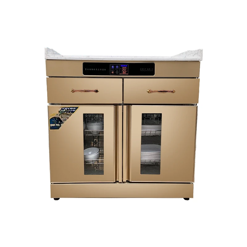 Disinfection cabinet commercial three-door living room tea cabinet with drawer Hotel restaurant disinfection cupboard