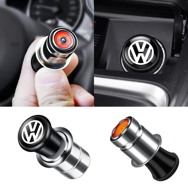 Car Windproof Flameless Cigarette Lighter Power Socket Plug Cigar Lighter For Volkswagen VW Scirocco GOLF MK6 Polo Tiguan PASSAT