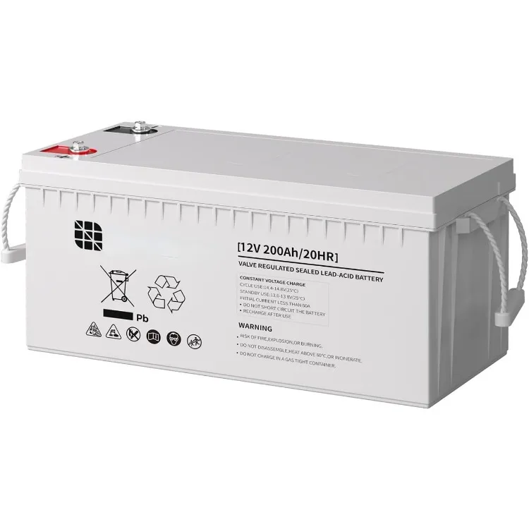 Deep Cycle AGM Battery 12 Volt 200Ah, 3% Self-Discharge Rate, 2000A Max Discharge Current,