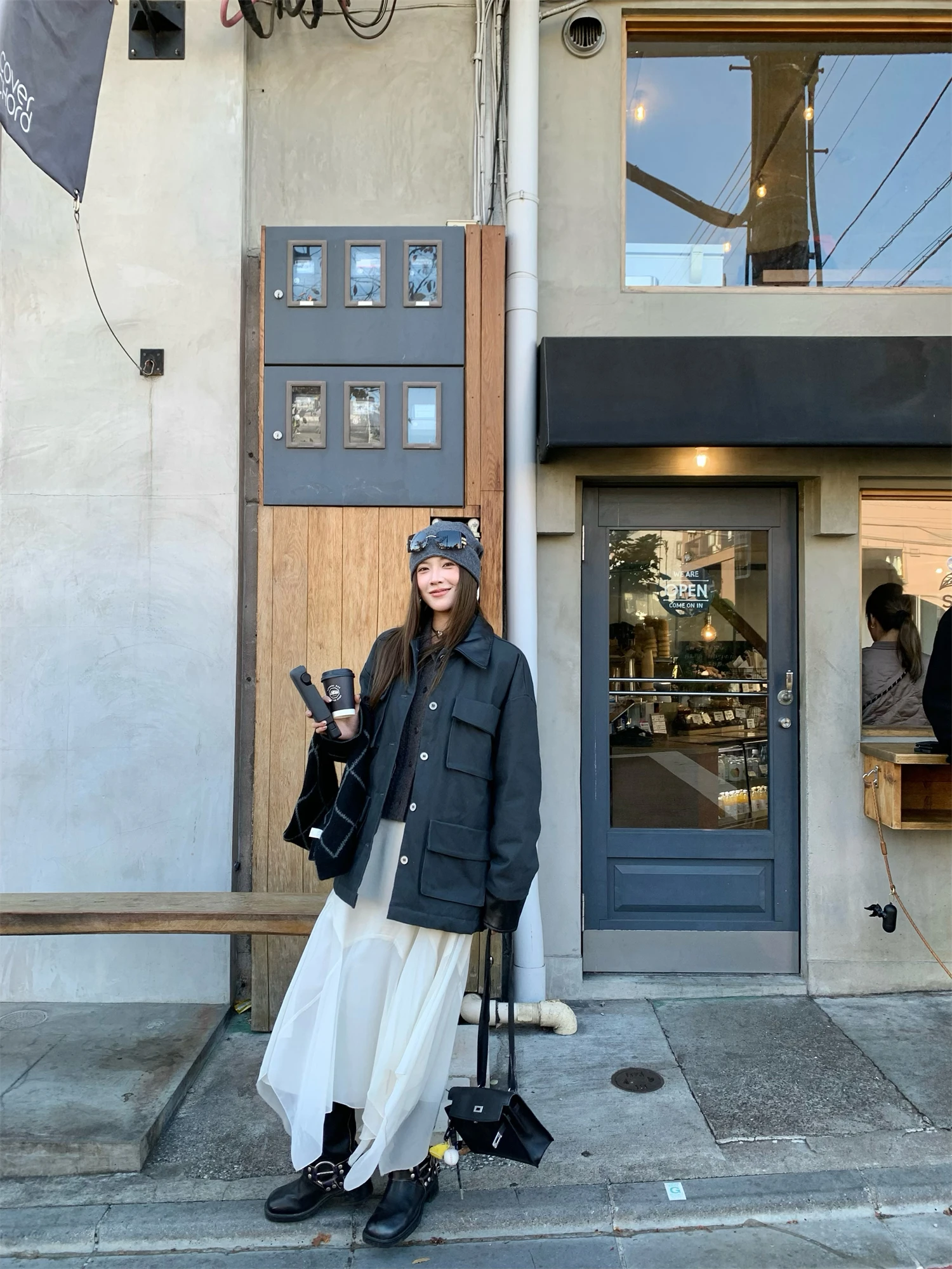 

Свободная повседневная хлопковая куртка с воротником в стиле Филадельфии, теплая верхняя одежда для женщин