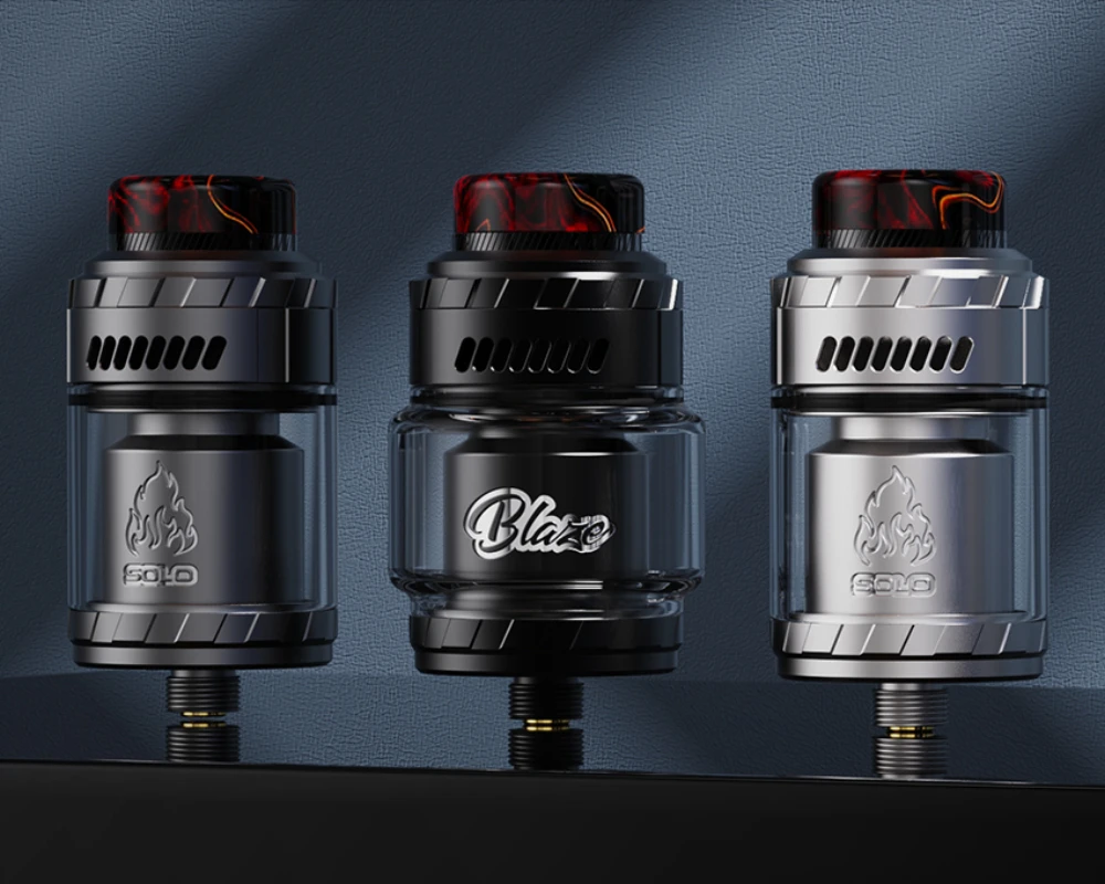 السجائر الإلكترونية الحريق سولو هيئة الطرق والمواصلات 25 مللي متر خزان واحد لفائف هيئة الطرق والمواصلات 3.5 / 5.5 مللي Vape 316SS هيئة الطرق والمواصلات إعادة البناء E السجائر Vape البخاخة