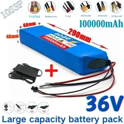 36V 10 s3p  100000mAh 18650 batteria al litio M365 ricaricabile Power modificato bicicletta Scooter veicolo elettrico con BMS