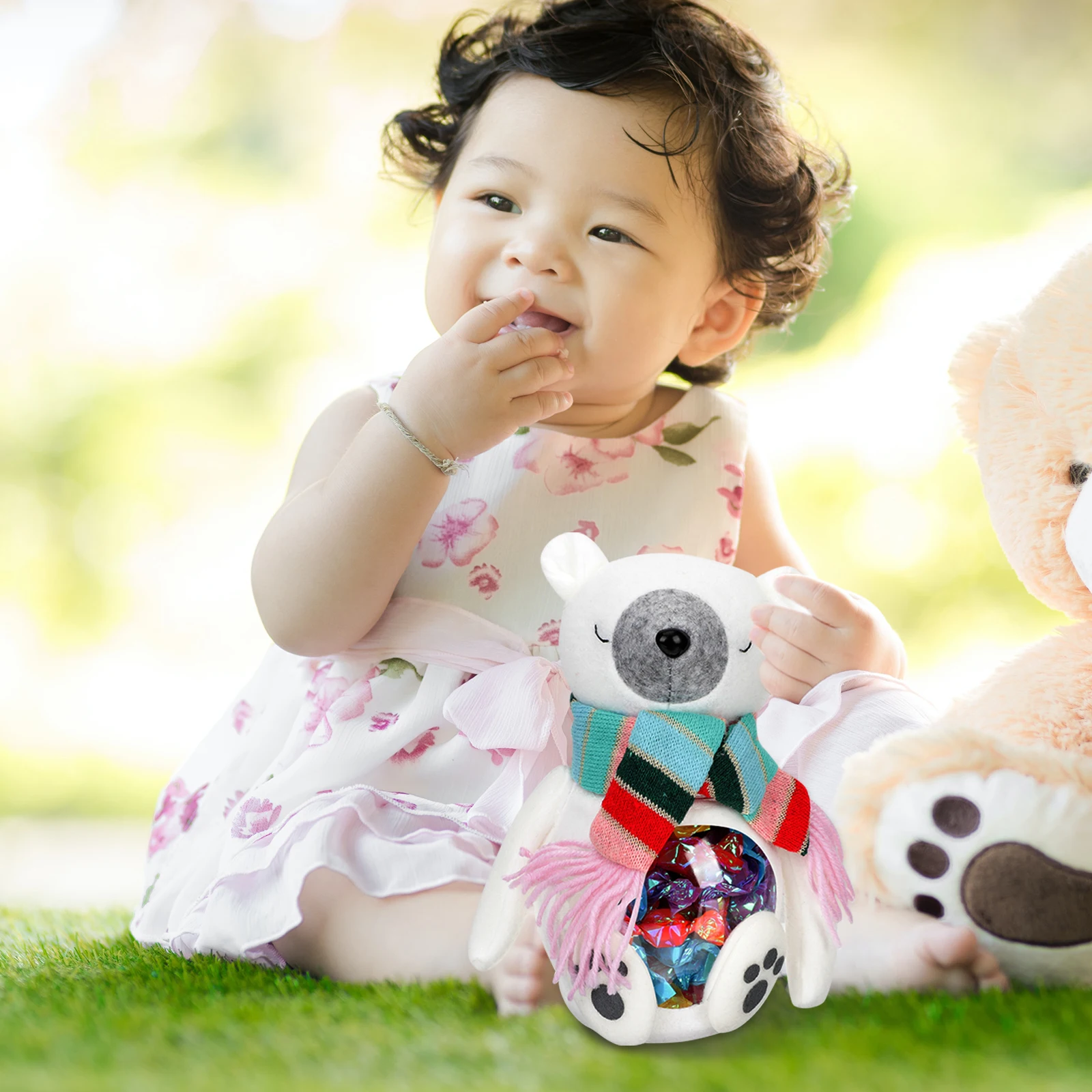 

Christmas Candy Clear Plastic Cartoon Shape Candy Storage Jar Portable Gift Biscuit Food Storage Jar Party Decoration Box For