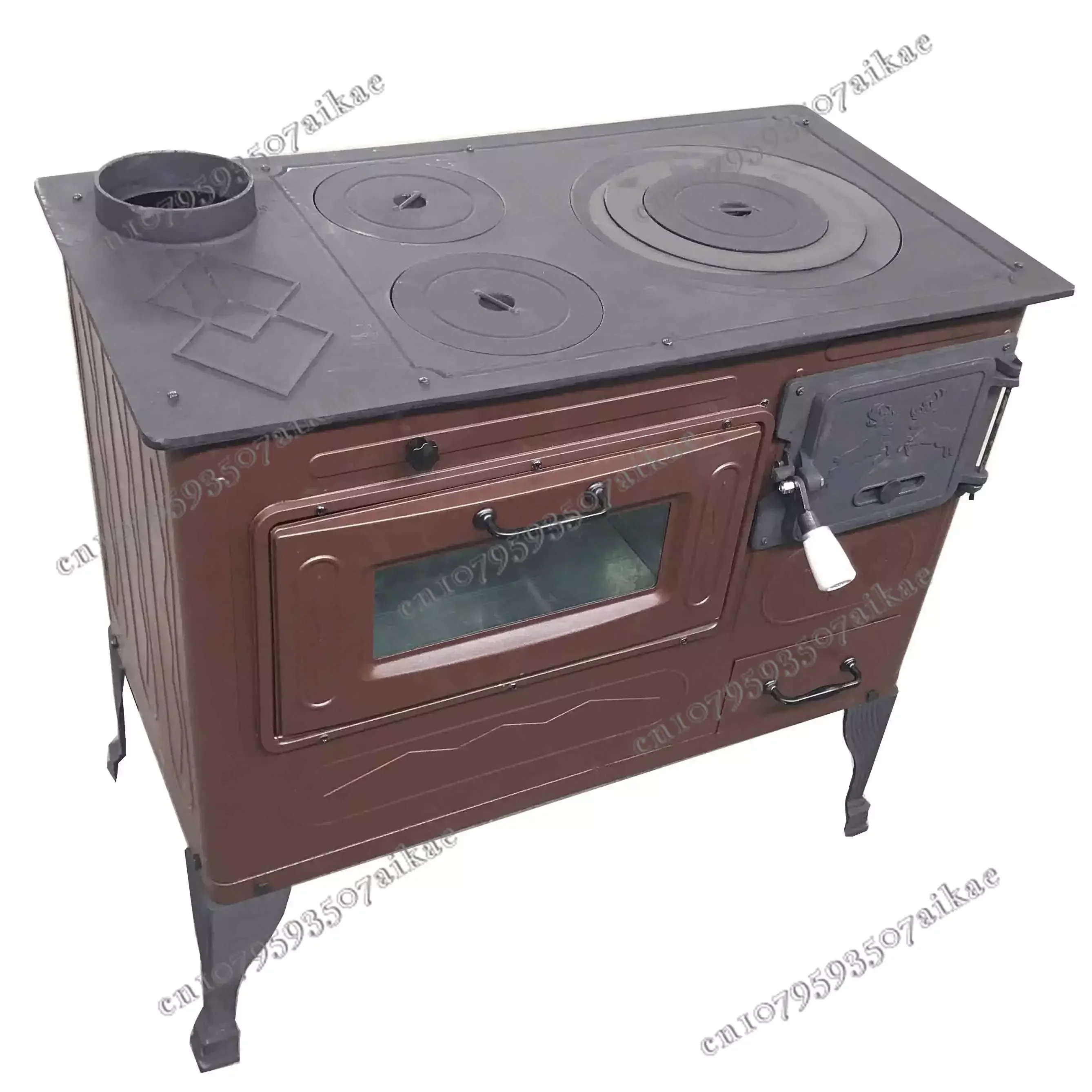 Large Cast iron wood burning Stoves with oven for cooking Wood Stoves