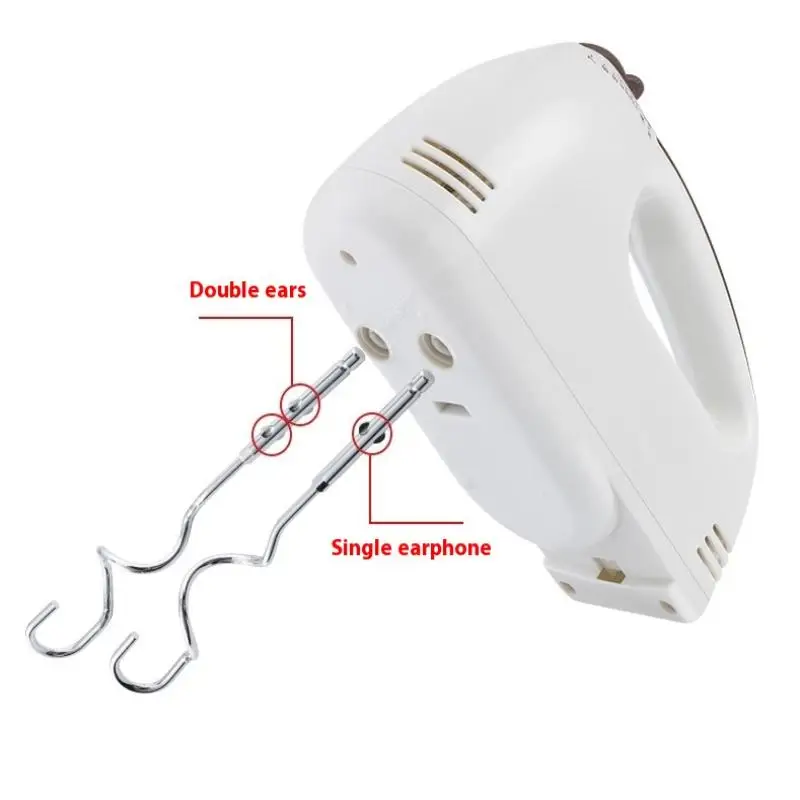 Batidor de huevos eléctrico nuevo de 1/2/4 piezas, gancho mezclador de acero inoxidable duradero, batidor de huevos manual, varilla mezcladora, batidora de cocina