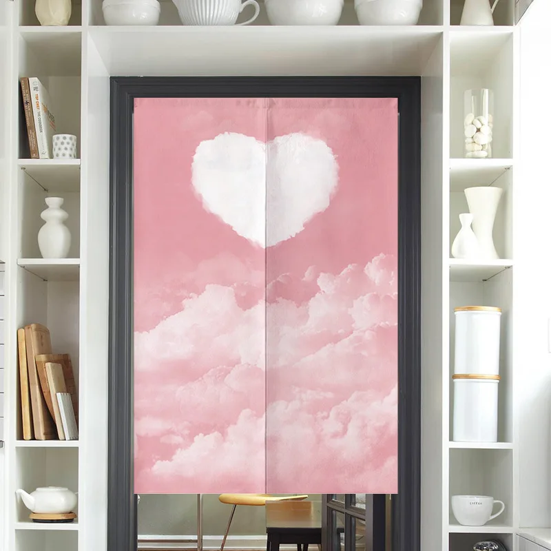 ستار ريفر نمط النسيج غرفة تغيير المطبخ الحمام التقسيم الستار غرفة نوم لا الحفر النسيج الكتان شبه المرفقة الستار #4