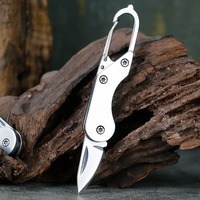 Stainless Steel Mini Folding Knife Outdoor Camping Portable Pocket Keychain EDC Multitools Knives Key Chain Accessories Tools