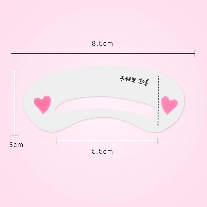 3PCS Reusable Eyebrow Stencil Set Eyebrow DIY Drawing Guide Styling Shaping Grooming Template Card Easy Makeup Kit Eyebrow Tools