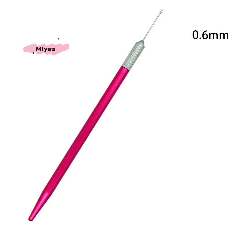 Aguja de enraizamiento de 0,6mm y 0,8mm, herramientas de reparación del cabello para cabeza de muñecas, accesorios para hacer peluca Reborn, suministros de enraizamiento del cabello