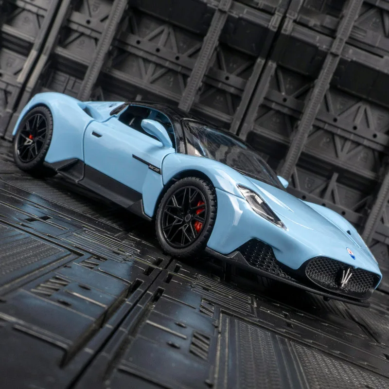 

1:22 Maserati MC20 alloy sports car model doors and the front hood and trunk door can be opene has simulated sound and lighting