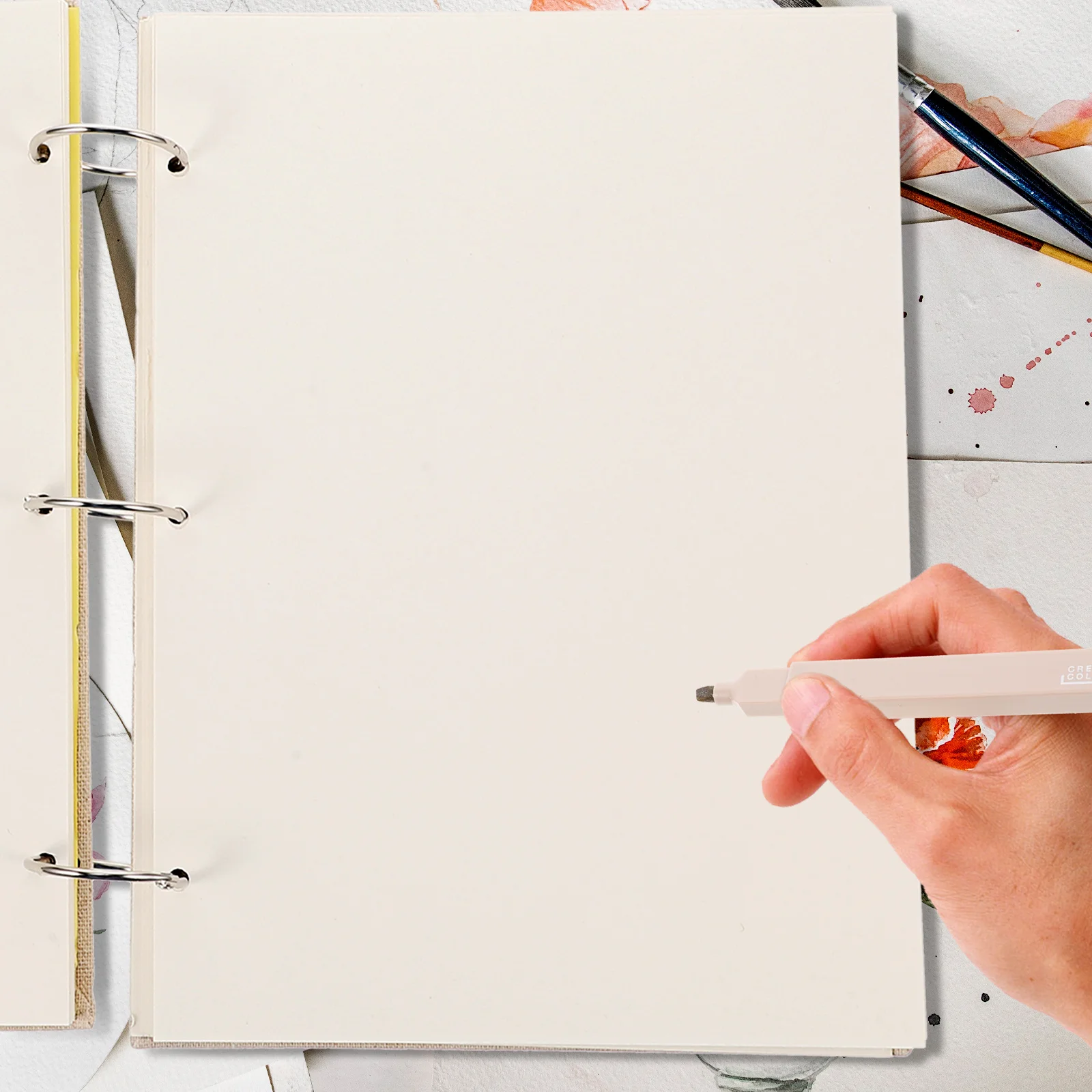 

Sketch Book Replacement Core Thick Drawing Paper Hardcover Beige Looseleaf Child Art Supplies For Students Sketching