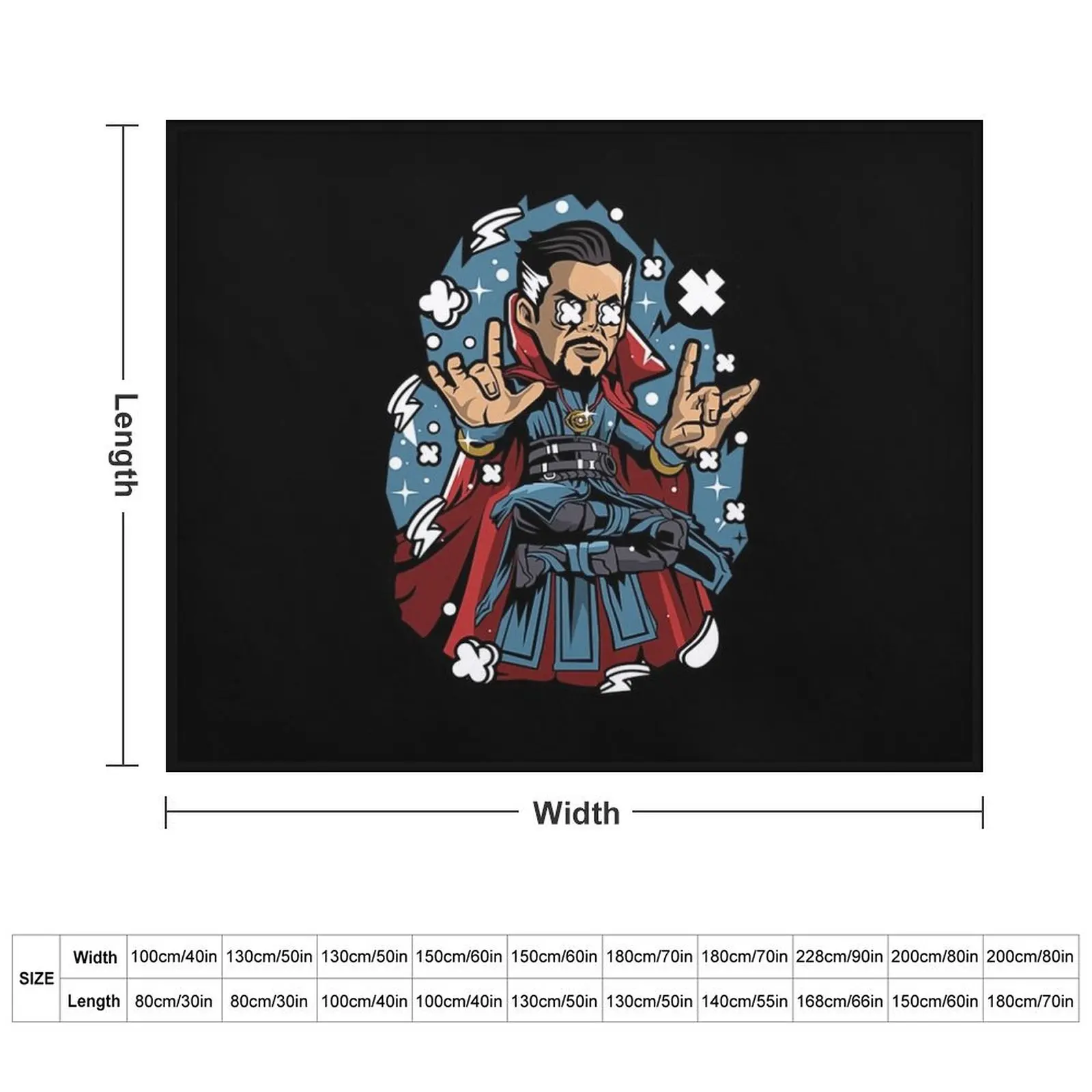 Doctor Strange Pop Culture T-Shirt Throw Blanket Furrys Weighted Blankets For Sofas valentine gift ideas Blankets