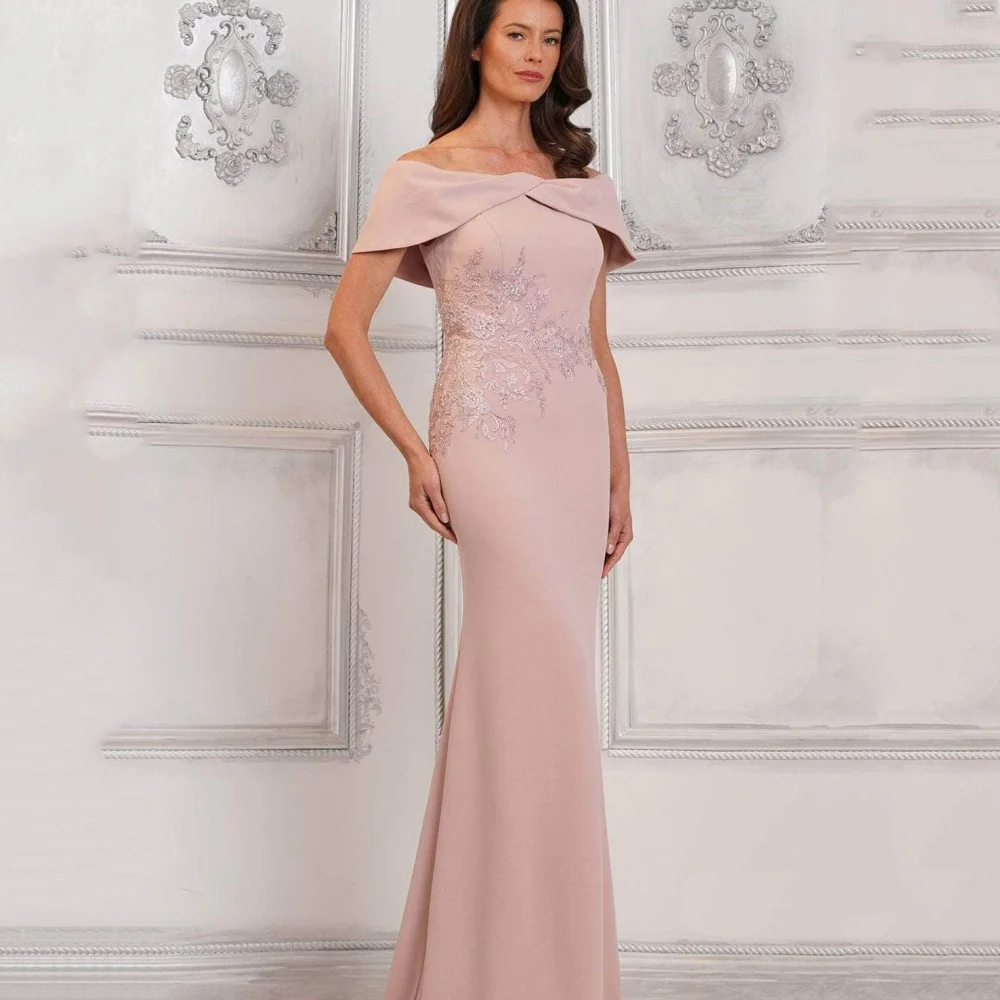 

Customized Formal Occasion Vintage Strapless Mermaid Mother Dresses Lace Elegant Off Shoulder Wedding Party Gowns New Dress