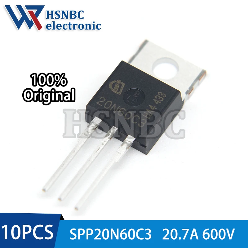 

10Pcs/Lot SPP20N60C3 TO-220 OR SPW20N60C3 TO-247 20N60C3 20.7A 600V N-channel Power MOSFET Transistor 100% New Original