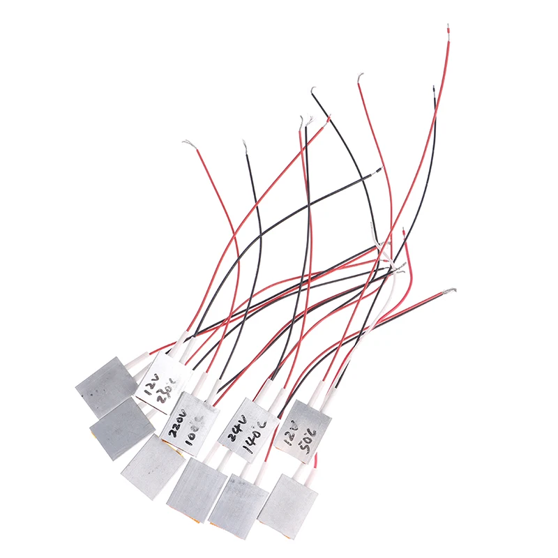 12V 24V 220V AC/DC Constant Temperature PTC Ceramic Heating Plate Air Electric Heater Plate Thermostat Component Heater