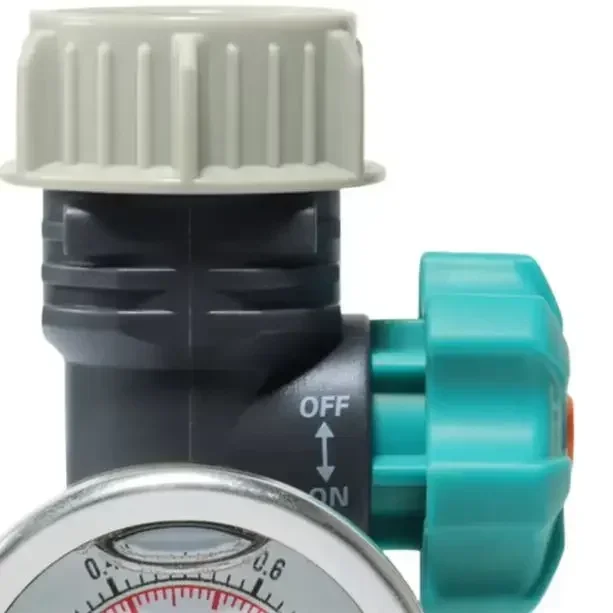 

Регулятор давления воды для сада, для автоматических систем капельного орошения, интеллектуальный инструмент для полива с манометром, 3.2x2.4x8.6см