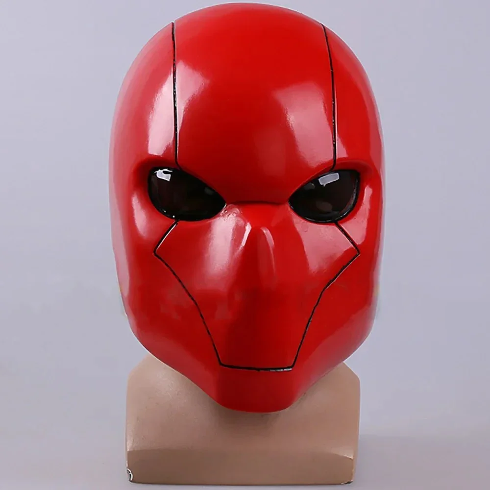 

Superhero Cosplay Helmets Hard PVC Red Hood Helmet for Adult Men Face Masks Halloween Party Masquerade Carnival Costume Prop