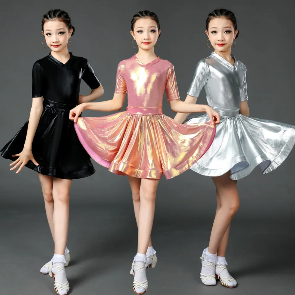 

Latin Dance Dress Children Clothing Dance Wear Stage Performance Costume Kids Clothes Tassel Competition Uniform Girls Party