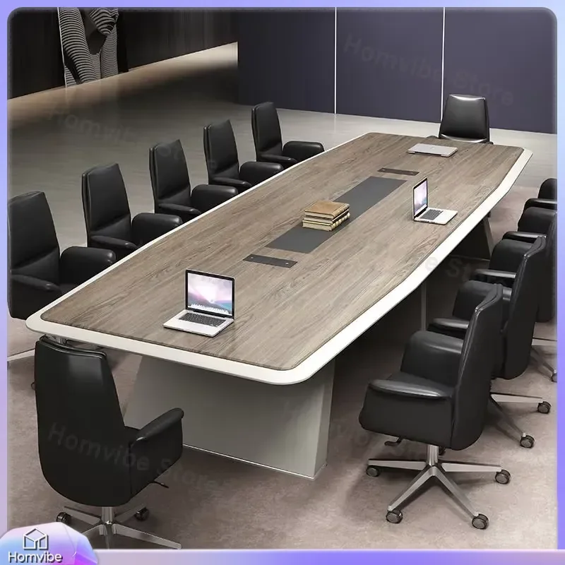 Modern Custom Conference Table with Built-in Power Sockets for Office Meeting Room Home Office Business Conference Furniture