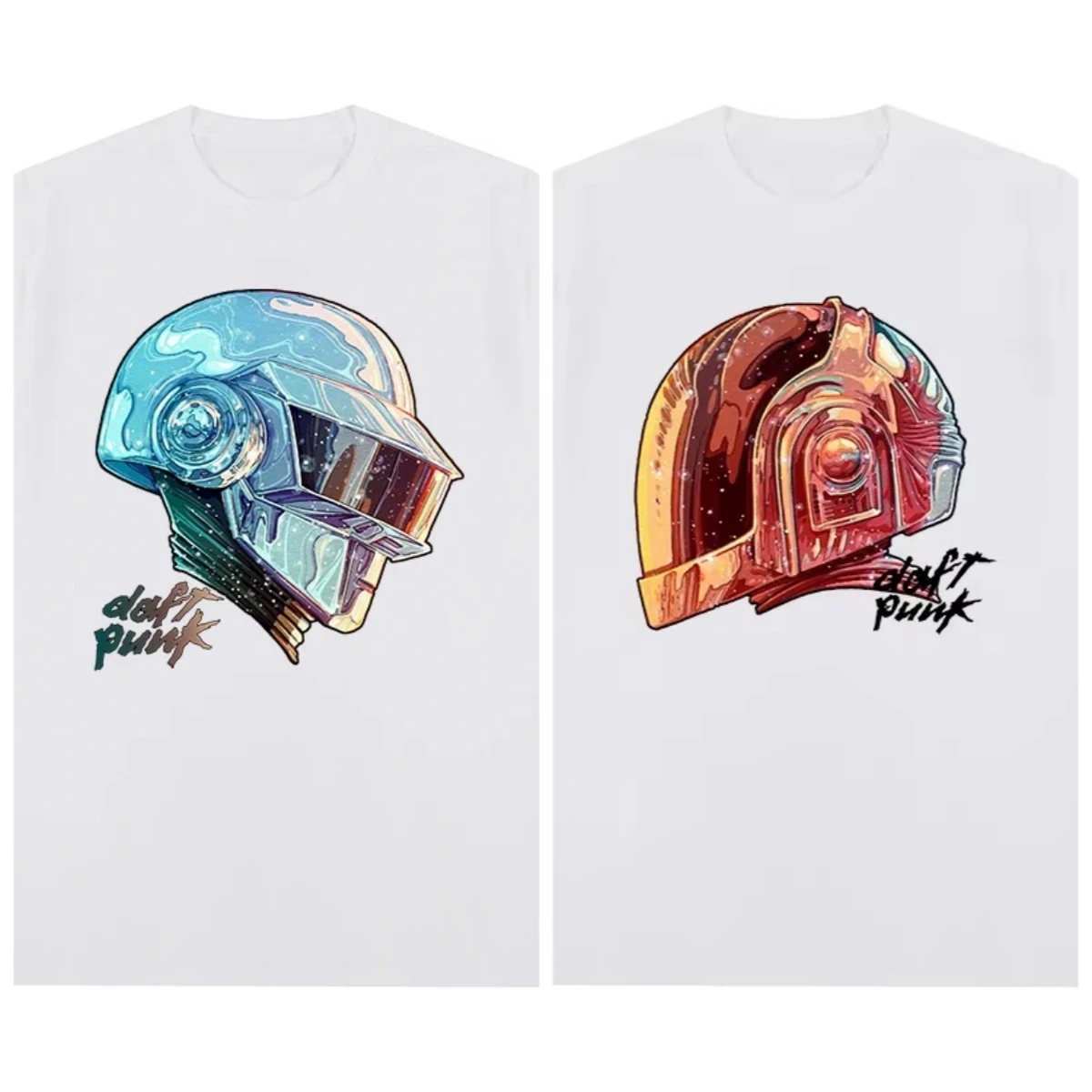 

Винтажная футболка Daft Punk Alive 1997 Tour, хлопковая футболка, новая футболка, топ унисекс, свободная футболка высокого качества с круглым вырезом и коротким рукавом