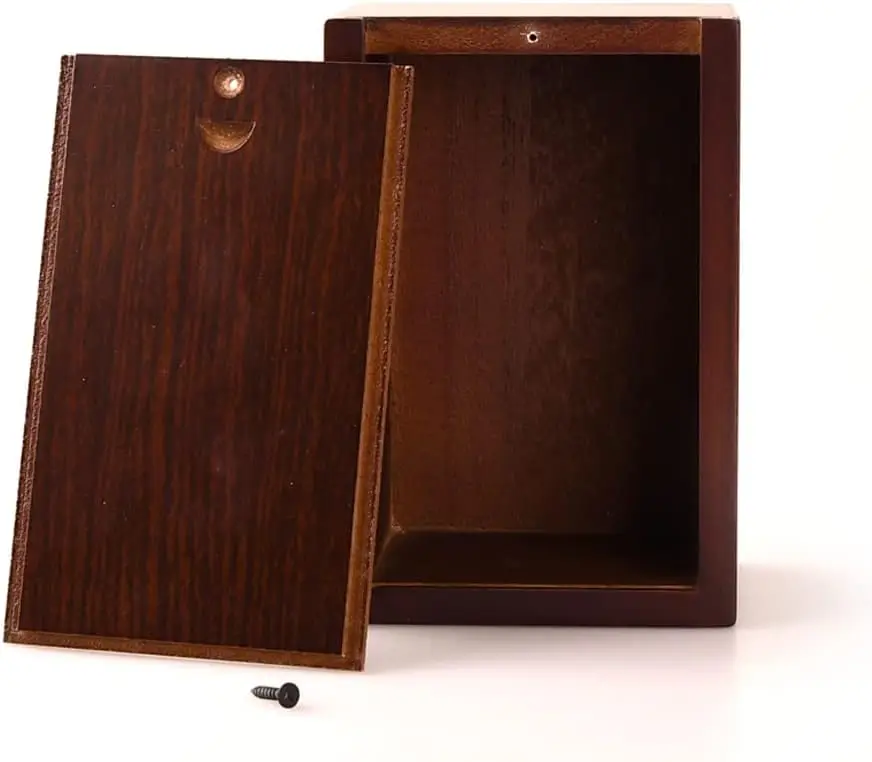 

Pet Memorial Funeral Urns Box,Wooden Decorative Urn for Dog Cat,Cremation Keepsake Burial Ash Box