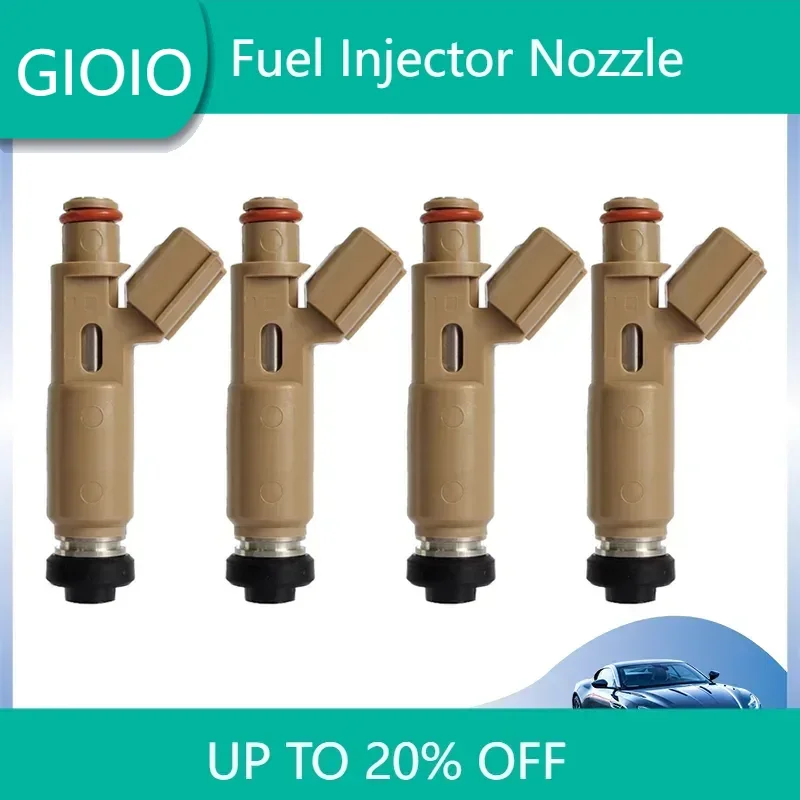 

4pcs/lot High Quality 23250-22020 23209-22020 Car Fuel Injector Nozzle Fit For Toyota 1.3 Corolla Avensis 1ZZ-FE 1.8 2325022020