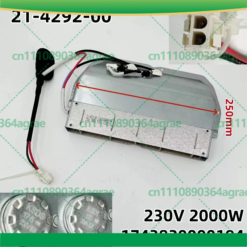 For Midea Dryer Heating Element 21‑4292‑00 17438200001944 Replacement Heater Power Tools Accessory