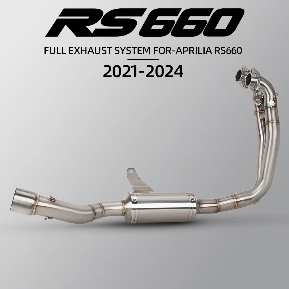 For Aprilia RS660 RS Tuono 660 2021-2024 Motorcycle Exhaust System Modified Escape Moto Connect 60mm Muffler Front Mid Link Pipe