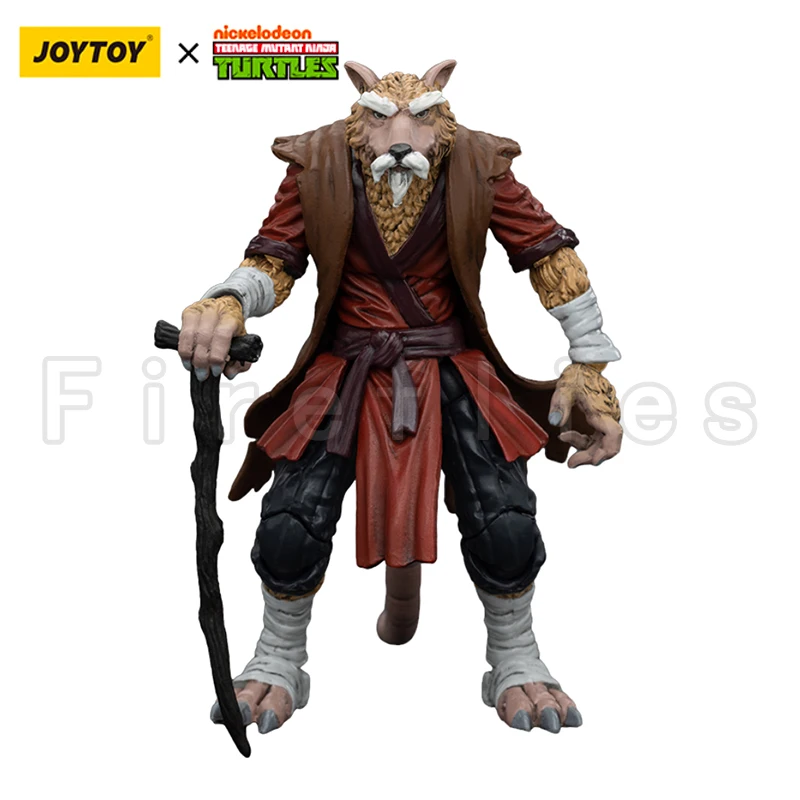 [Pré-encomenda] 1/18 JOYTOY Action Figure Tartarugas Splinter April O'Neil Anime Modelo Toy