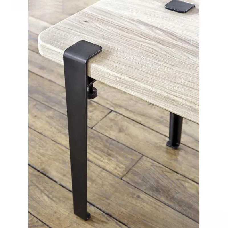 

4 Pcs Furniture Legs Metal Dining Table and Chair Leg Brackets Hardware Office Table Feet Non-slip Chair Feet Replacement Feet