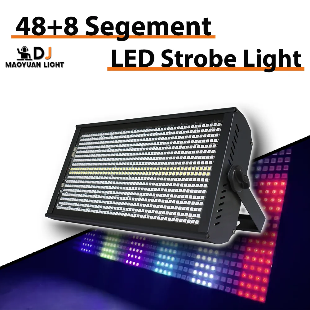 

MYDJ 200W LED 48+8 RGB + Белый стробоскоп для мытья стены Эффект сценического освещения Стробоскоп DMX Control Вечеринка для Dj Disco Крытый клубный бар