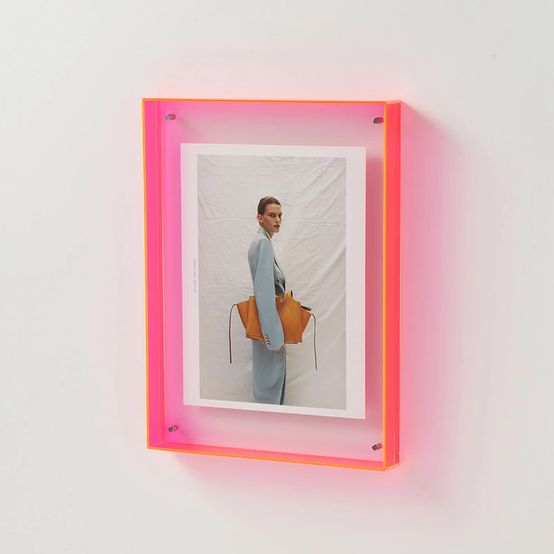 Transparent Acrylic Photo Frame DIY Poster Painting Hall Bedroom Wall Decoration Ins Style Table Picture Frame