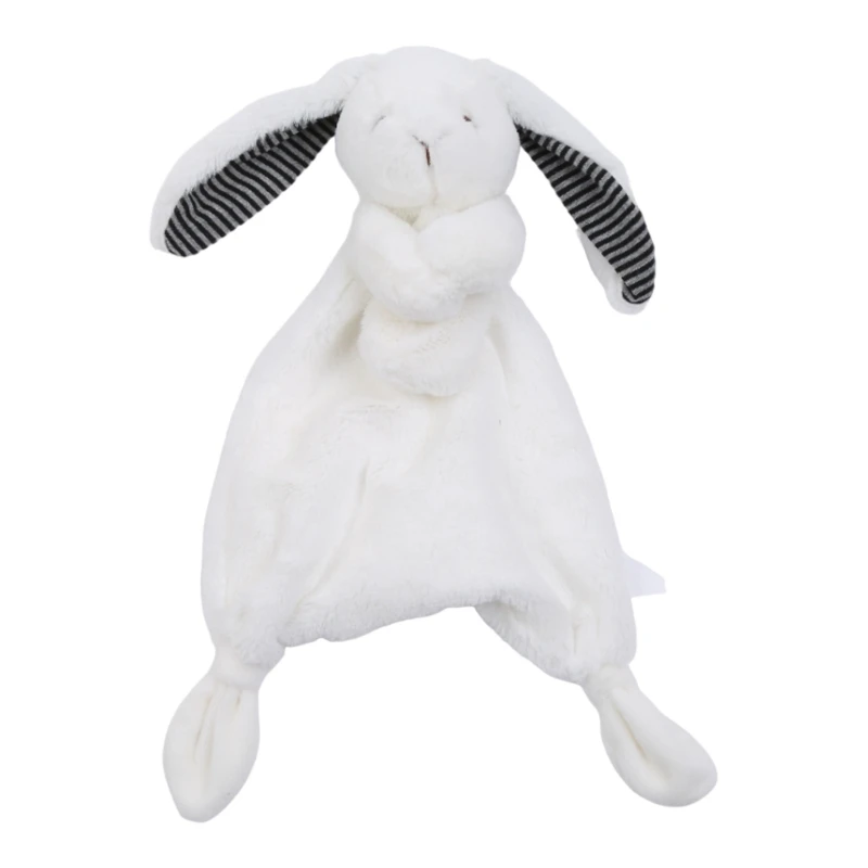 30cm Hand Sewing Plush Rabbit Puppet for Doll Soft Animal Baby Comforter Towel