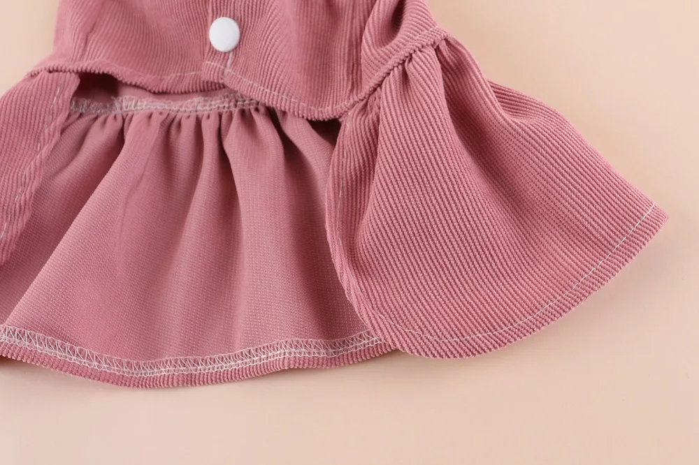 Prinzessinnen-Stil Kleidung für kleine Hunde und Katzen, Teddybär, Pomeranian Spezielles Niedliches Brust- und Rückenkleid – Detail 11
