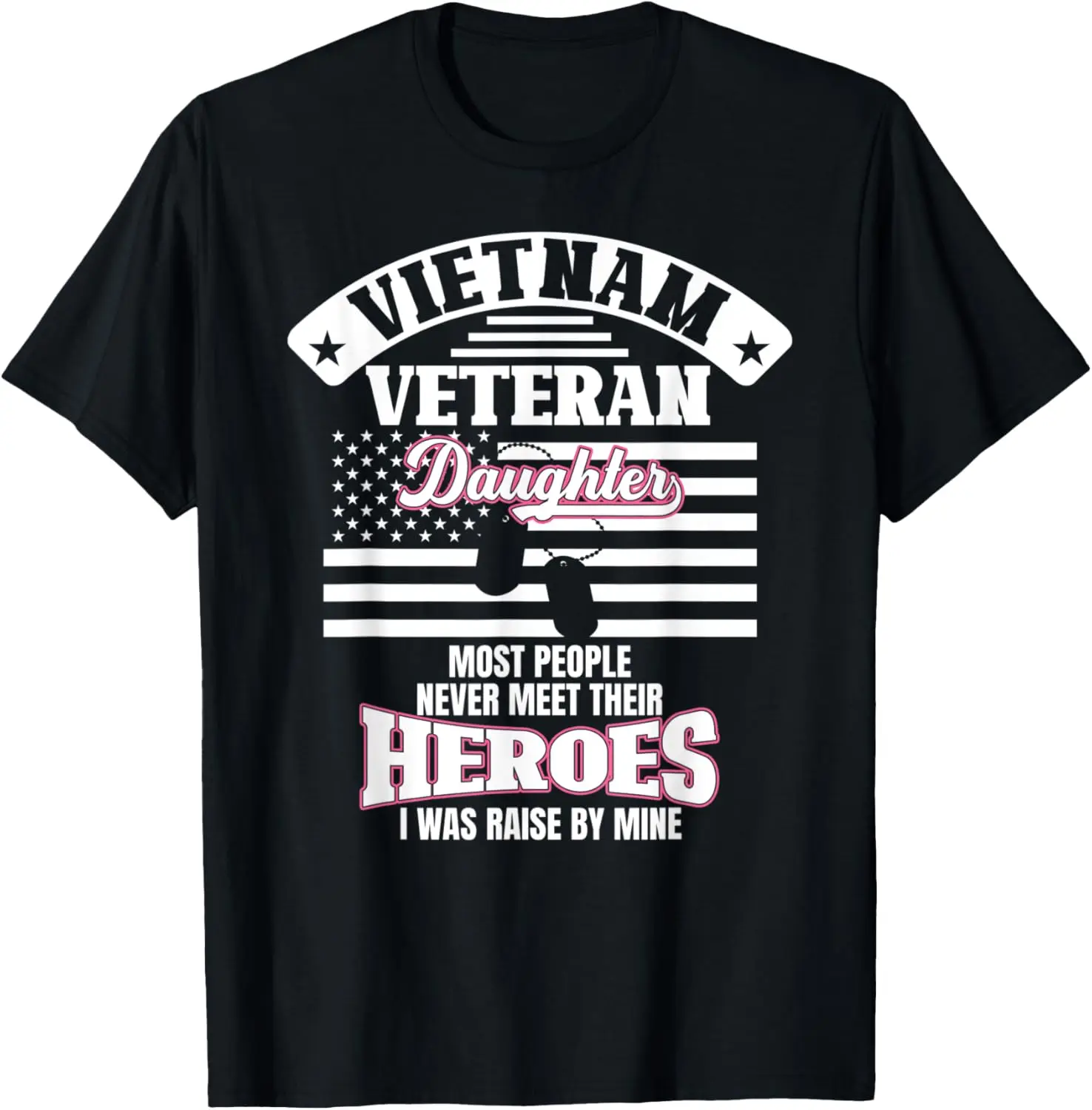 

Vietnam Veteran Daughter Fun Memorial Day Veteran Graphic T-Shirt
