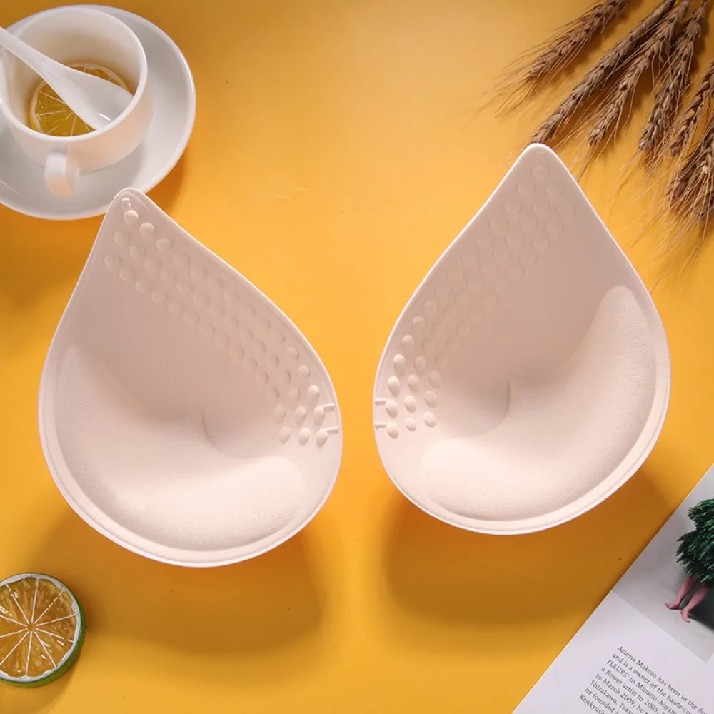 لينة قطرة الماء شكل رفع قابلة لإعادة الاستخدام الصدر الكؤوس وسادة بيكيني الحشو إدراج الثدي الصدرية إدراج ملابس حريمي الملحقات #5