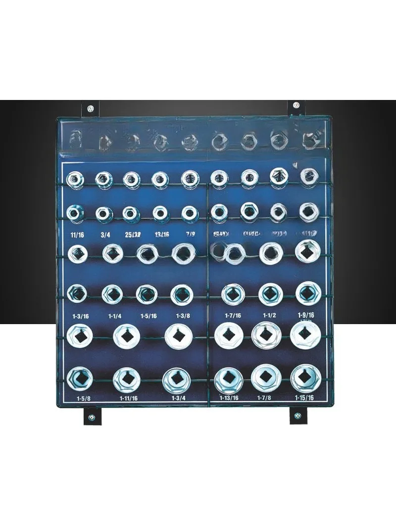 Tool 3/4 series 44-piece set Inch manual hexagonal long sleeve display hanging plate SD-644S
