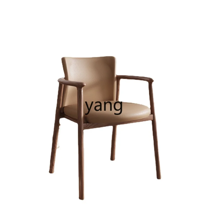 LTT Solid Wood Simplicity Armrest New Chinese Home Study Chair Study Backrest Chair