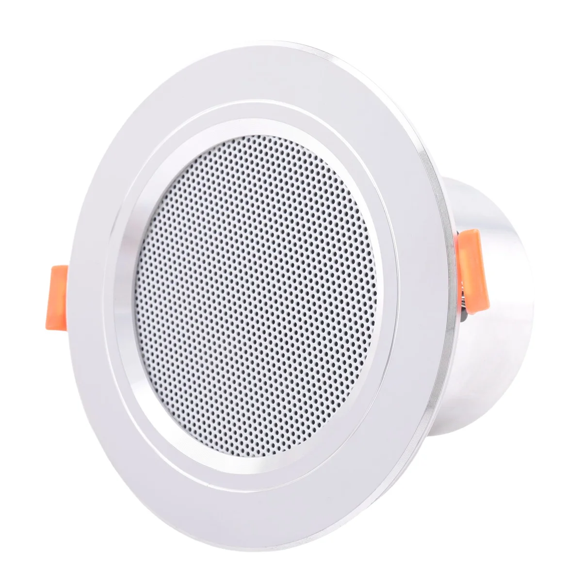 8Ohm 10W Bathroom Ceiling Speaker Background Music System Moisture-Proof Aluminum Can Fashion In-Ceiling Speaker