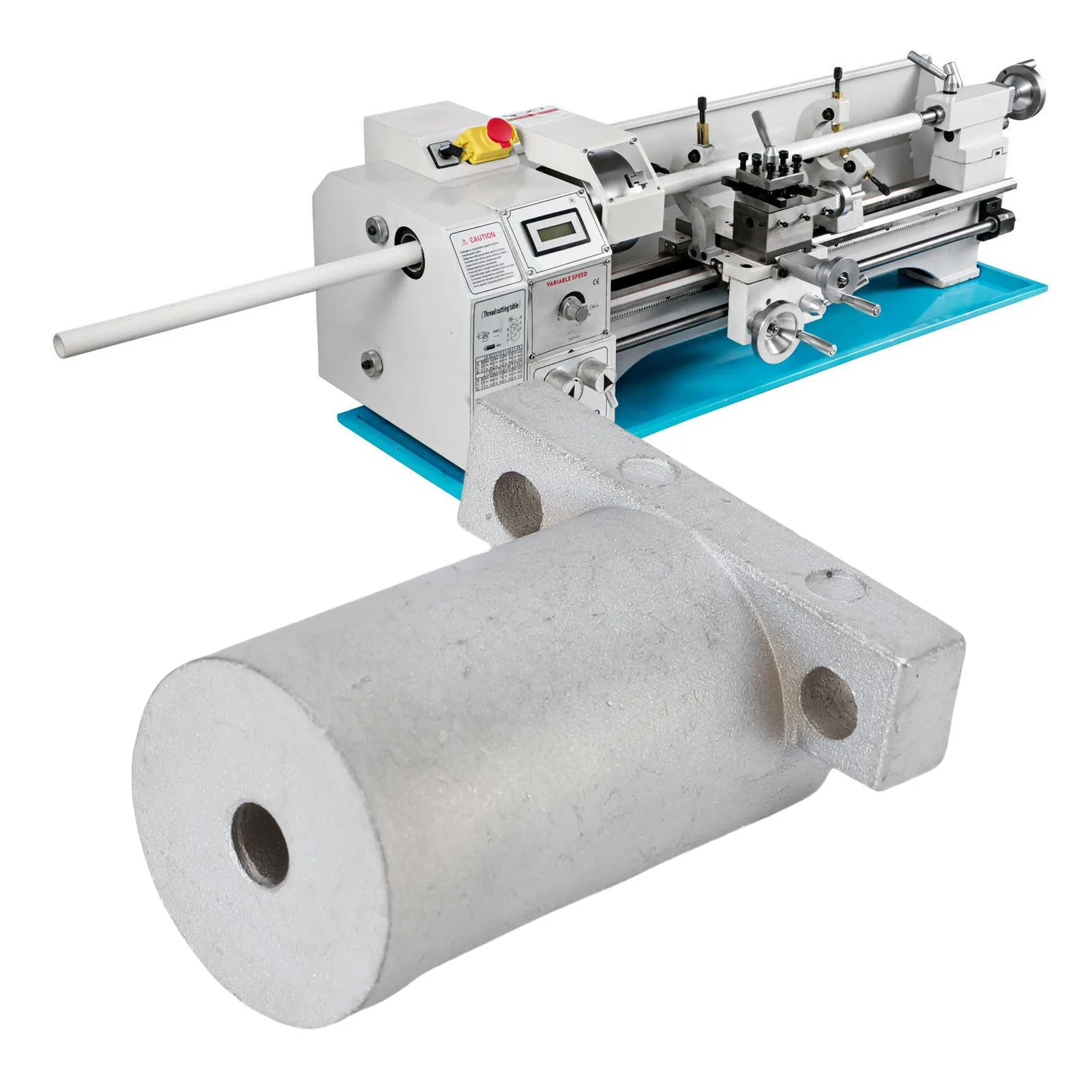 Lathe Accessories Support Bracket Lightweight ≥310MPa Tensile Strength Lathe Tool Holder Base Wide Compatibility for Machining