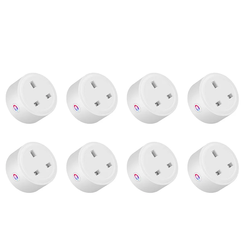 

【Last-Chance!】8X Tuya Zigbee Smart Socket 16A Home Powers Monitor Powers Outlet Smart Life Voice Control Alexa Timing DIY UK Plu