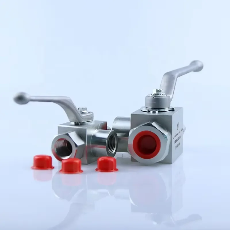 for KHB3K 3-Way Hydraulic Ball Valve High Pressure Control Valve for Hydraulic Systems Industrial Fluid Power Applications