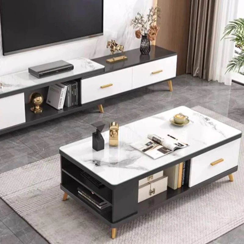 Bedroom Luxury Coffee Table Nordic Storage Mobile Living Room Coffee Table Mesa Lateral Modern Kaffee Tische Home Furniture