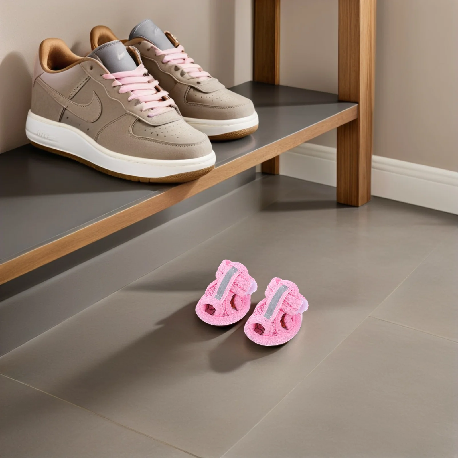 

4 Pcs Sandles for Dog Shoes Hot Pavement Breathable Sandals Sneakers Dogs Mesh