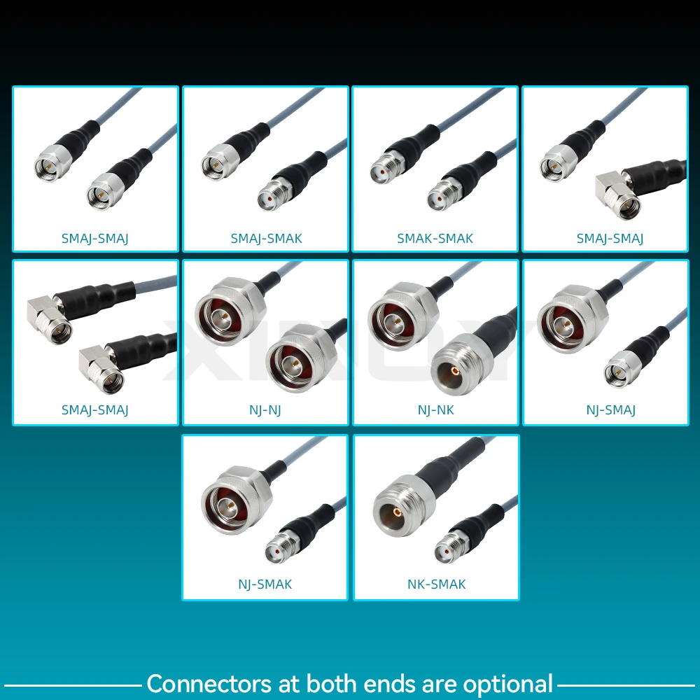 XINQY CLB360H RF Test Cable, SMA/N Male-Female, 18GHz Precision Low-Loss Phase-Stable Cable for Vector Network Analyzer (VNA)