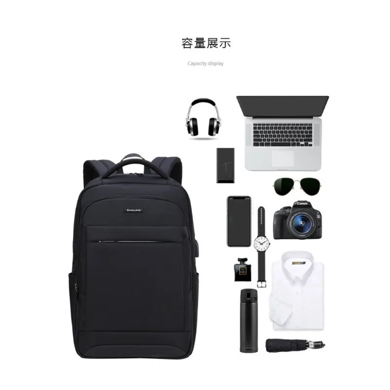 

Men's Business Backpack Waterproof Large Capacity Travel Bag Multifunctional Luggage Trolley Sleeve Laptop Backpack