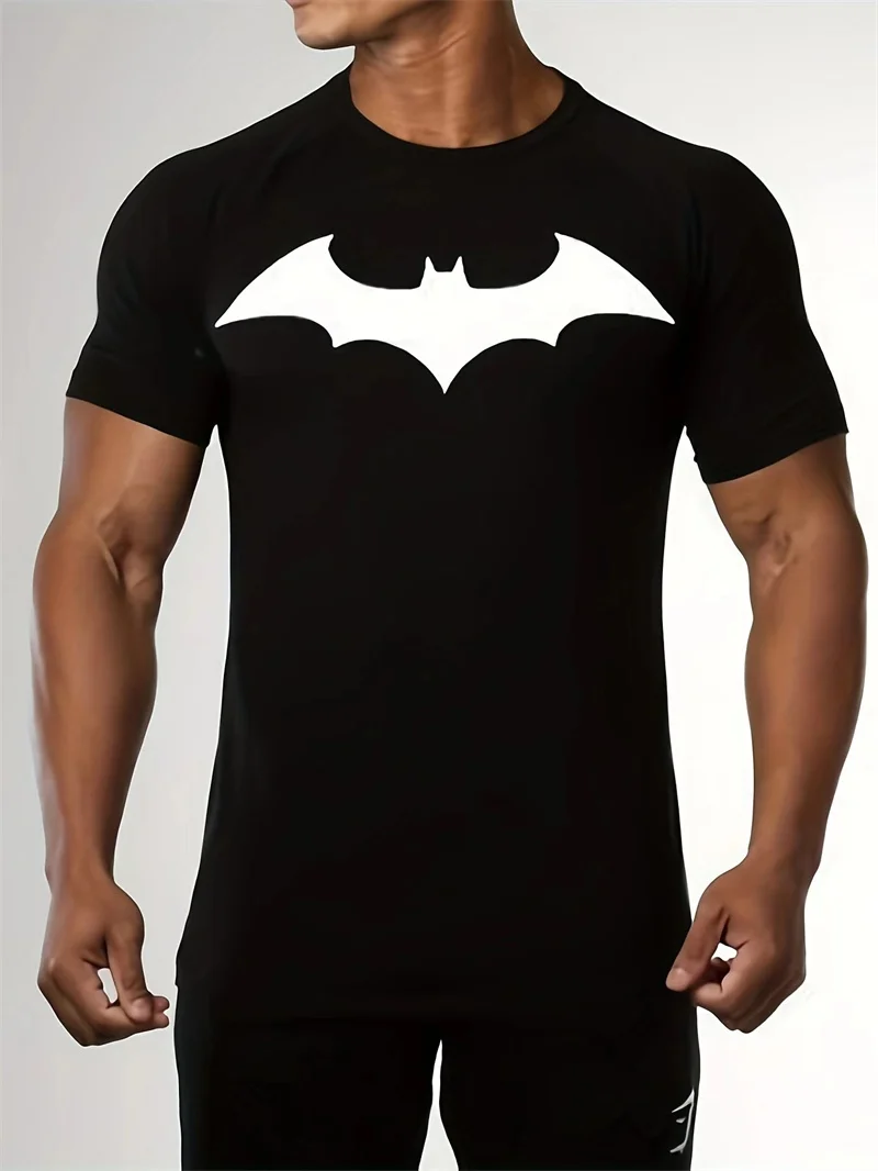 

Bat Graphic Men's Fashion T-Shirts Short Sleeve 3D Printed Street Trend T Shirt Summer O-Neck Cotton Oversized Tops