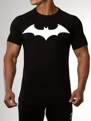 Bat Graphic Men's Fashion T-Shirts Short Sleeve 3D Printed Street Trend T Shirt Summer O-Neck Cotton Oversized Tops