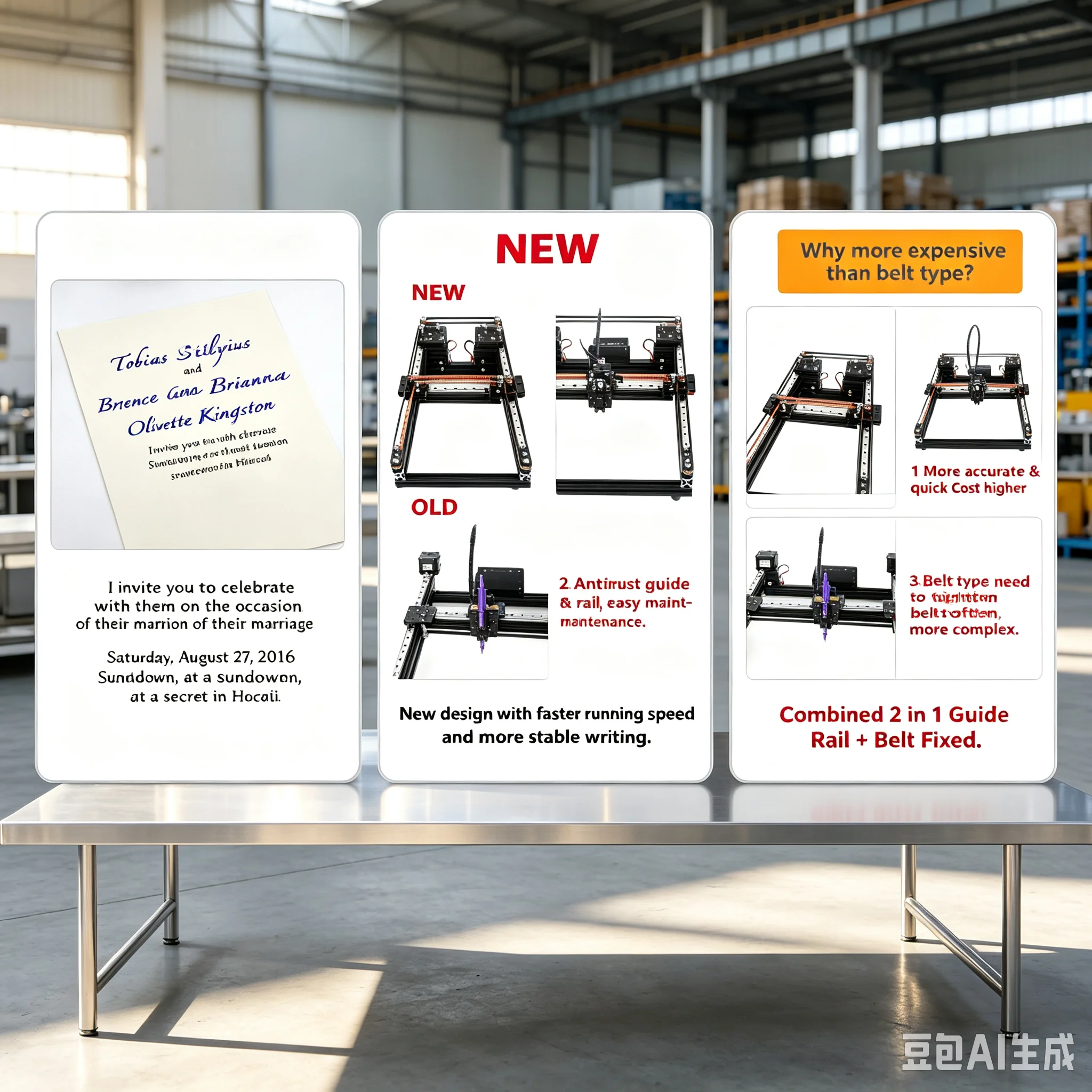 DIY Disassembled Frame Type Anti-rust Guide Rail Pen Drawing Robot Machine Lettering XY-plotter Laser Bluetooth OTG-USB Line Kit
