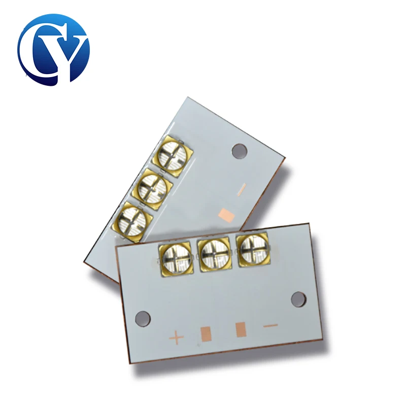 UV LED  Light 6565Module 30W 365nm 385nm 395nm 405nm Planar Quartz Lens Lamp Beads  Curing  3D Resin Printer